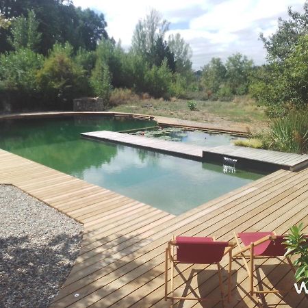 Gite Les Cabanes De Fallot Pour 15 Personnes - Piscine Naturelle L'isle-Bouzon Dış mekan fotoğraf